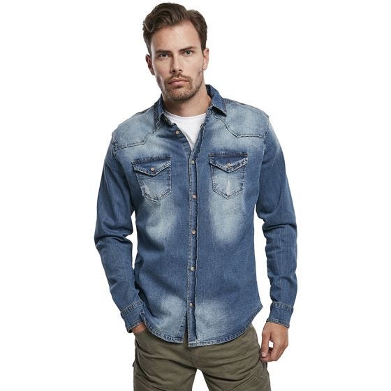 Camisa Brandit Riley Denim - Denim Blue