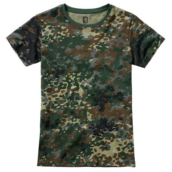 T-Shirt Brandit Mulher - Flecktarn