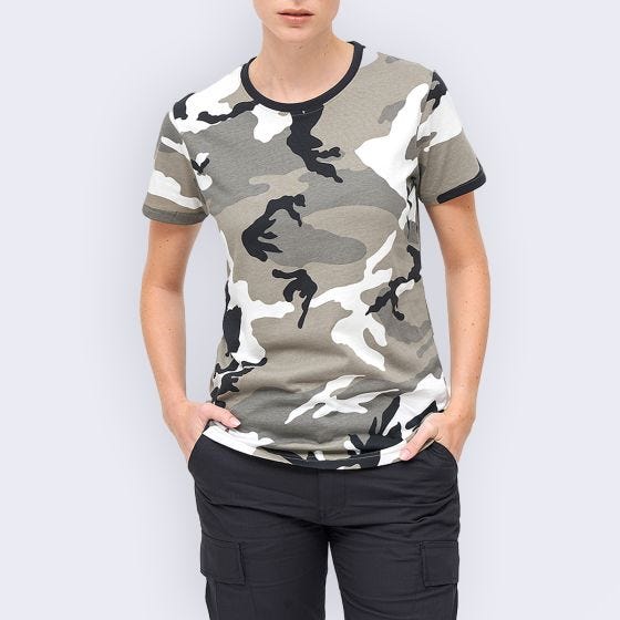 T-Shirt Brandit Mulher - Urban Camo