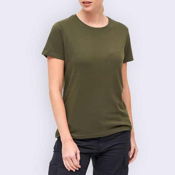 T-Shirt Brandit Mulher - Verde-Azeitona