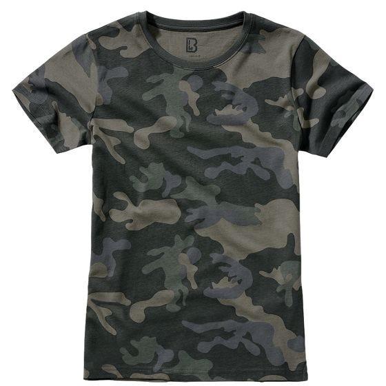 T-Shirt Brandit Mulher - Dark Camo