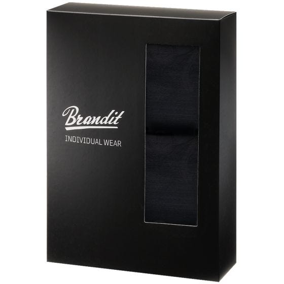 Boxers Largos Brandit Logo Pacote de 2 - Preto/Preto