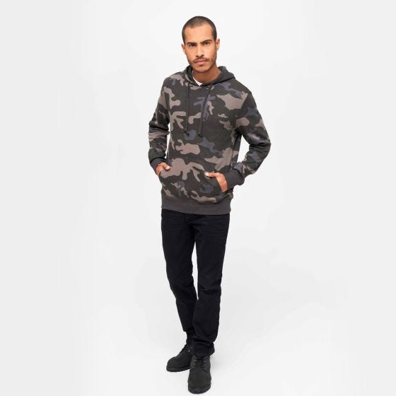 Camisola com capuz Brandit Sweathoody - Dark Camo