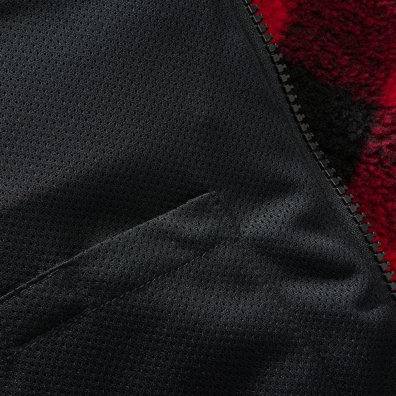 Casaco Brandit Teddyfleece - Vermelho/Preto