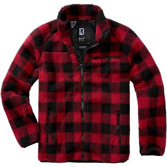 Casaco Brandit Teddyfleece - Vermelho/Preto