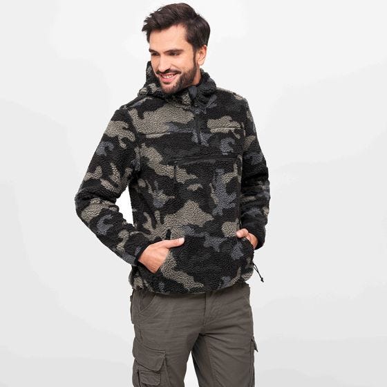 Pulôver Brandit Teddyfleece Worker - Dark Camo