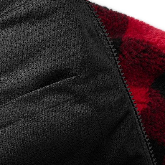 Casaco Brandit Teddyfleece Worker - Vermelho/Preto