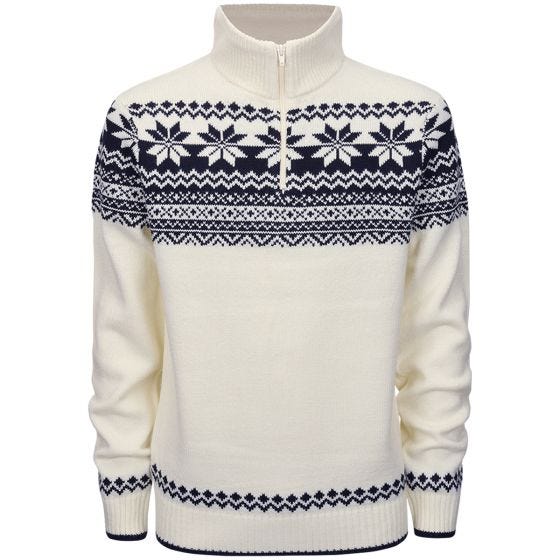 Pulôver Troyer Brandit Norweger - Branco