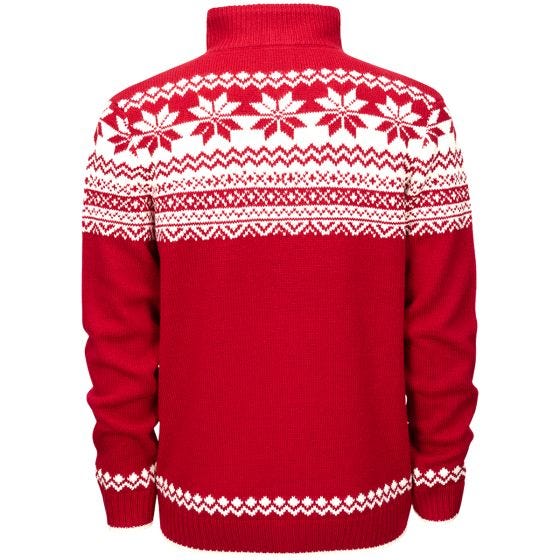 Camisola Brandit Cardigan Norweger - Vermelho