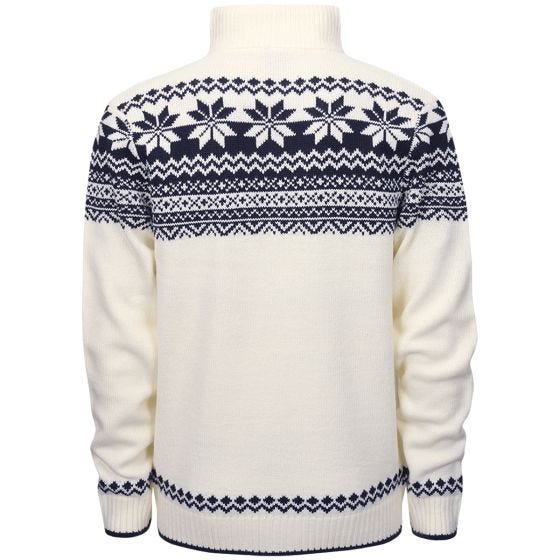 Camisola Brandit Cardigan Norweger - Branco