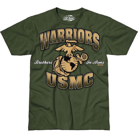 T-Shirt 7.62 Design USMC Warriors Military Green