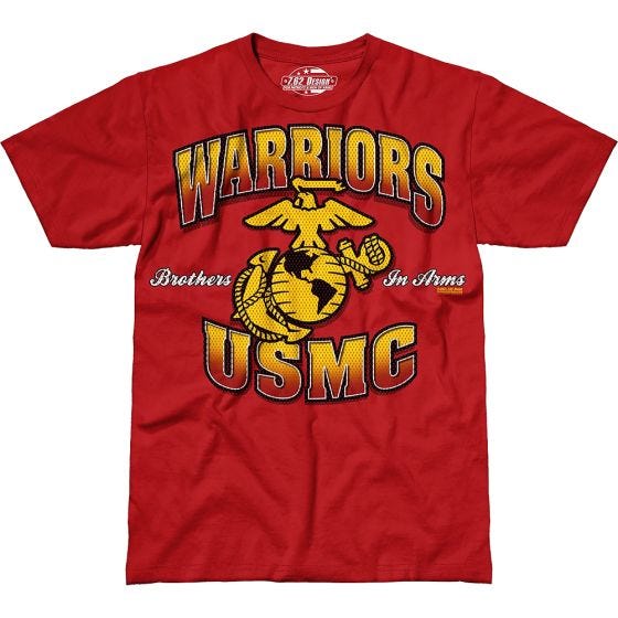 T-Shirt 7.62 Design USMC Warriors Scarlet
