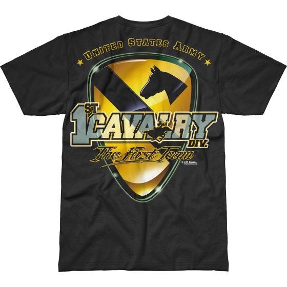 T-Shirt 7.62 Design Army 1st Cavalry First Team Battlespace Preto