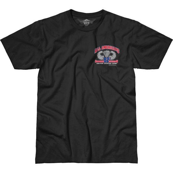 T-Shirt 7.62 Design Army 82nd Airborne All Americans Battlespace Preto