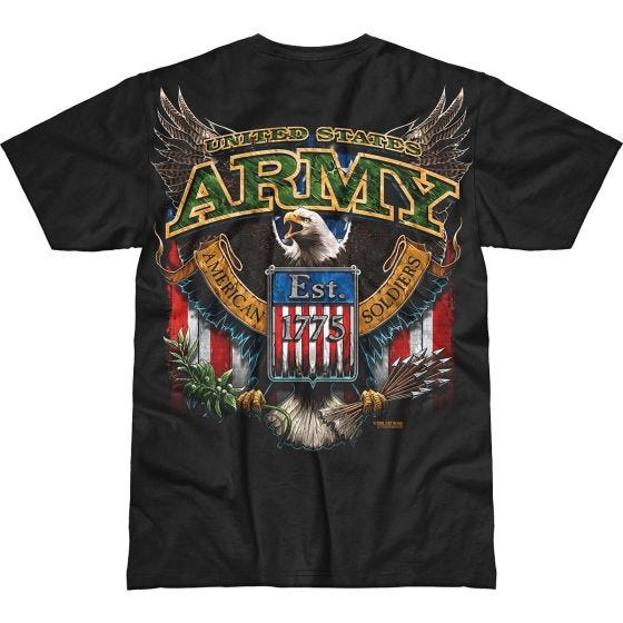 T-Shirt 7.62 Design Army Fighting Eagle Battlespace Preto