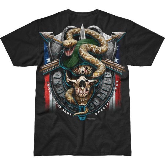 T-Shirt 7.62 Design Army Special Forces Green Beret Battlespace Preto