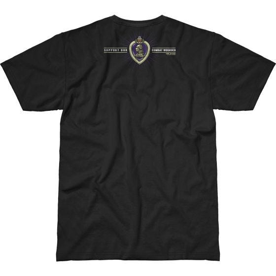 T-Shirt 7.62 Design Combat Wounded Purple Heart Battlespace Preto