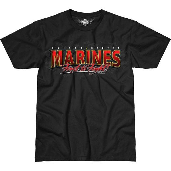T-Shirt 7.62 Design USMC Eagle, Globe & Anchor Battlespace Preto