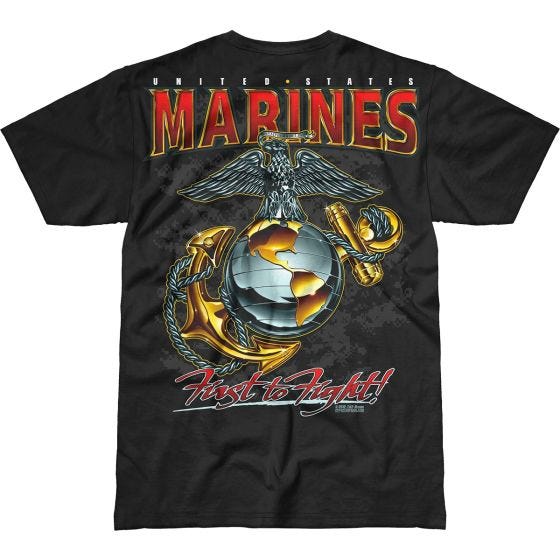 T-Shirt 7.62 Design USMC Eagle, Globe & Anchor Battlespace Preto