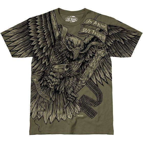 T-Shirt 7.62 Design In Arms We Trust Military Green