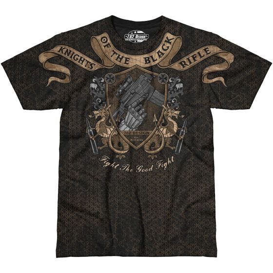 T-Shirt 7.62 Design Knights Of The Rifle Preto