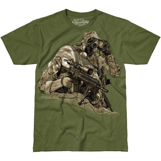 T-Shirt 7.62 Design Lightning's Hand Military Green