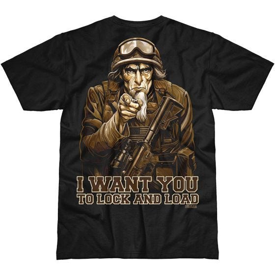 T-Shirt 7.62 Design Sam The Grunt Preto