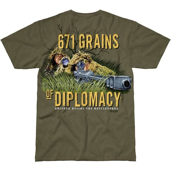 T-Shirt 7.62 Design Sniper Team Military Green