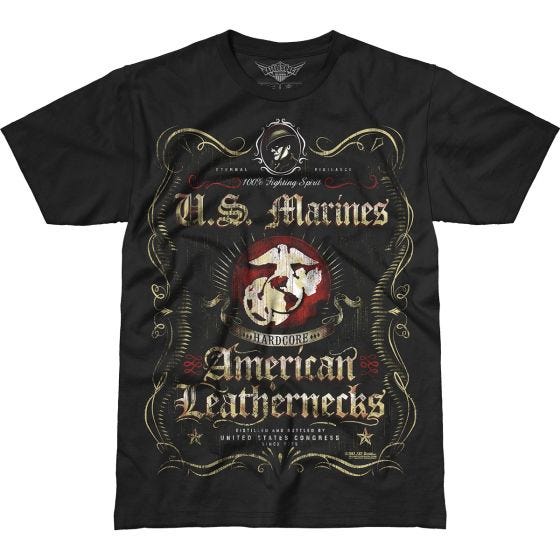 T-Shirt 7.62 Design USMC Fighting Spirit Battlespace Preto
