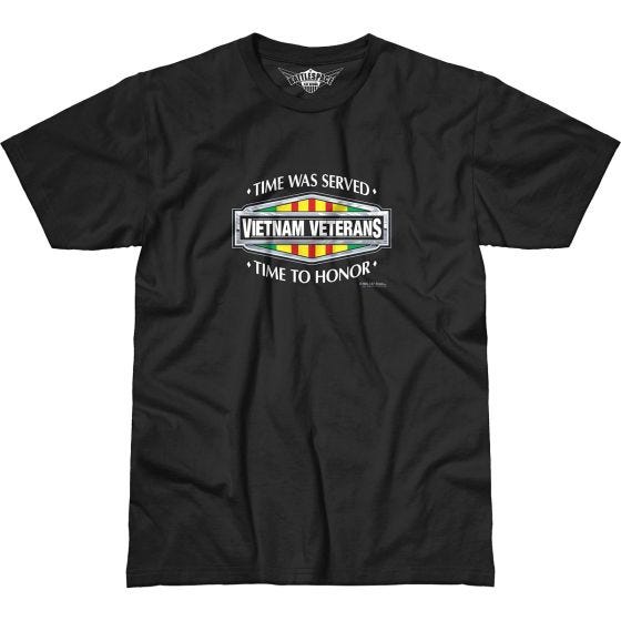 T-Shirt 7.62 Design Vietnam Veterans Time Served Battlespace Preto