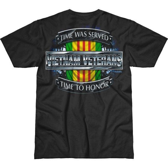 T-Shirt 7.62 Design Vietnam Veterans Time Served Battlespace Preto