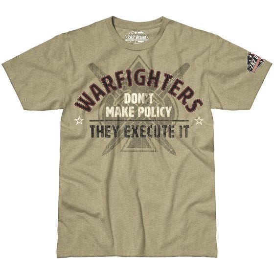 T-Shirt 7.62 Design Warfighters Execute Polict Khaki Heather