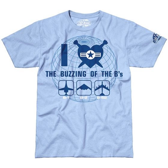 T-Shirt 7.62 Design The Buzzing of the B's Sky Blue