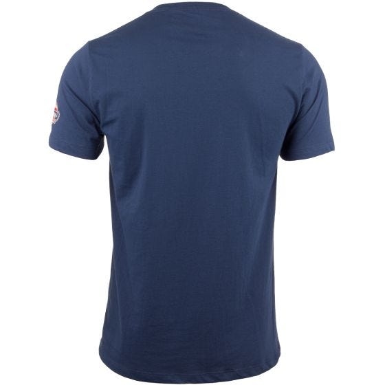 T-Shirt 7.62 Design Veteran By Choice English Indigo Blue