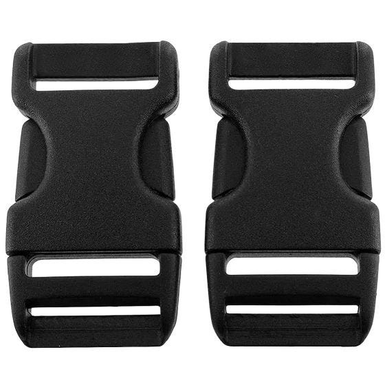 Fivela com Quick Release Highlander 25 mm - Preto