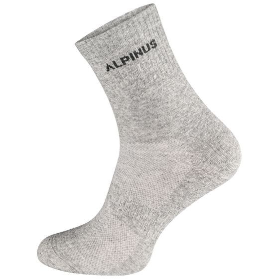Meias Alpinus Alpamayo 3-Pack - Preto/Cinza/Branco