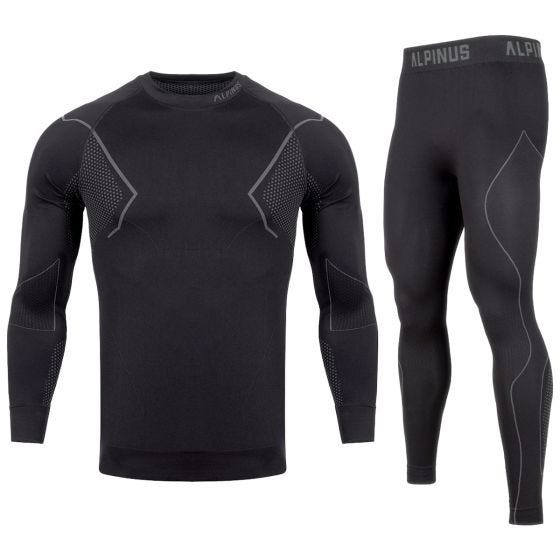Alpinus Active Base Layer Set - Preto/Cinza