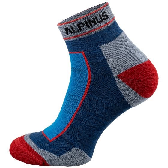 Meias baixas Alpinus Sveg - Azul/Vermelho