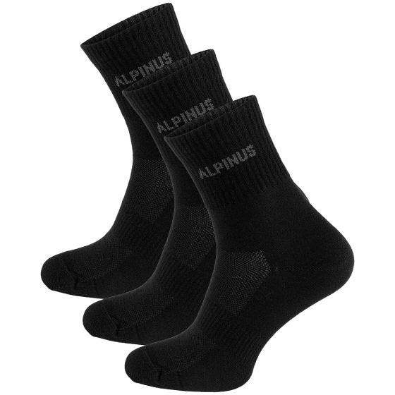 Meias Alpinus Alpamayo 3-Pack - Preto