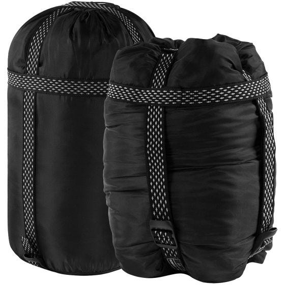 Saco-cama Alpinus Classic 1050 (Right) - Preto/Laranja