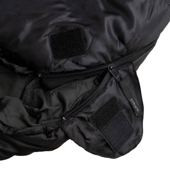 Saco-cama Alpinus Classic 1050 (Right) - Preto/Laranja