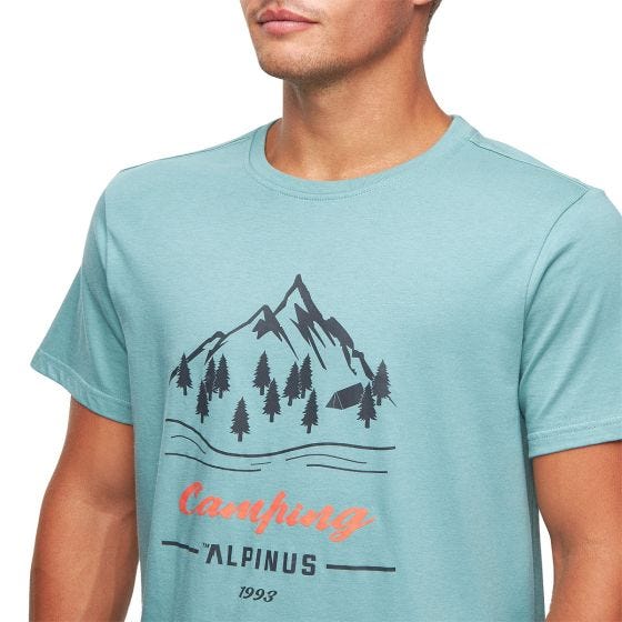 T-Shirt Alpinus Active Polaris Homem - Mint