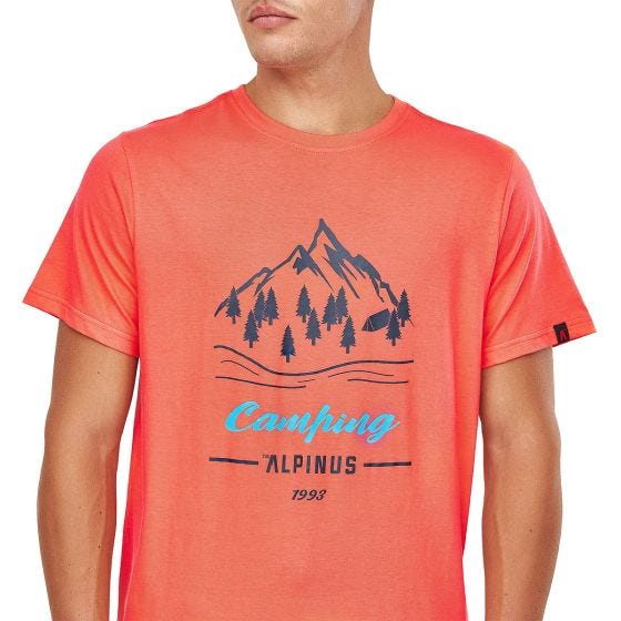 T-Shirt Alpinus Active Polaris Homem - Rosa