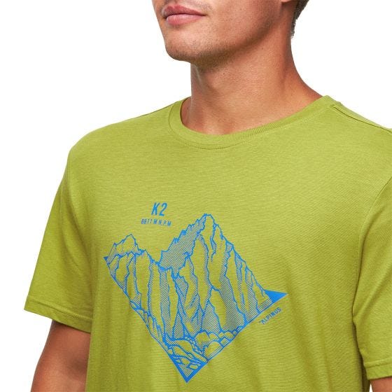 T-Shirt Alpinus Tactical Skilbrum - Verde-Azeitona