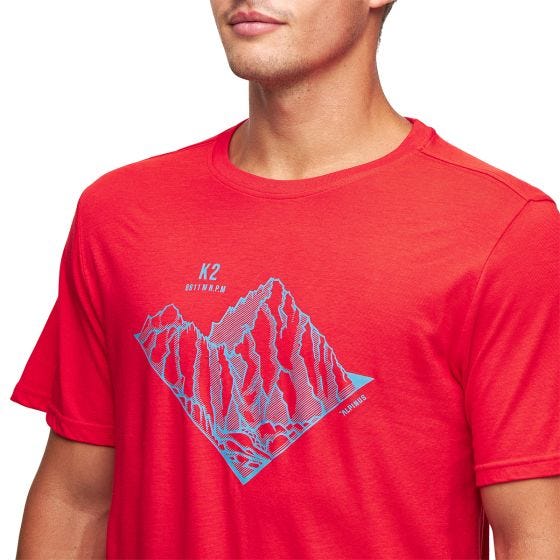 T-Shirt Alpinus Tactical Skilbrum - Vermelho