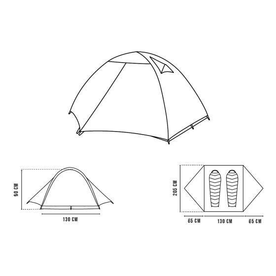 Tenda Alpinus VELEBIT 2 - Verde
