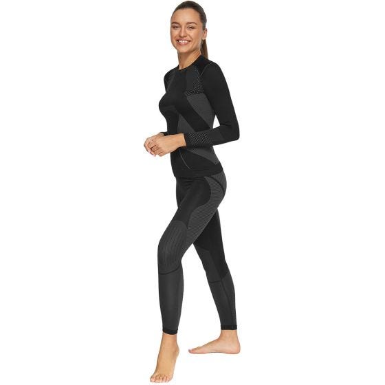 Conjunto de roupa interior Alpinus Outdoor Mulher - Preto/Cinza