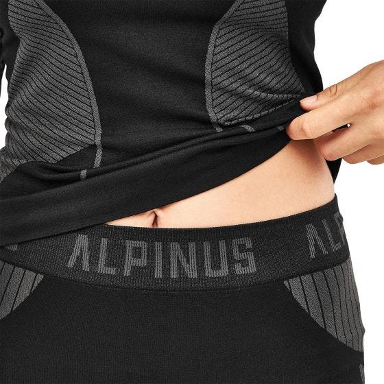 Conjunto de roupa interior Alpinus Outdoor Mulher - Preto/Cinza