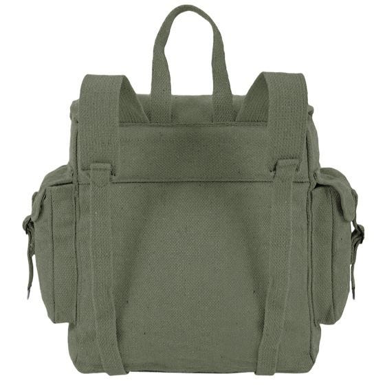 Mochila Grande com Correias e Bolsos Highlander - Verde-Azeitona