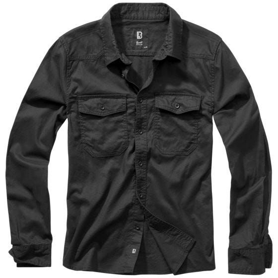 Camisa de flanela Brandit - Preto